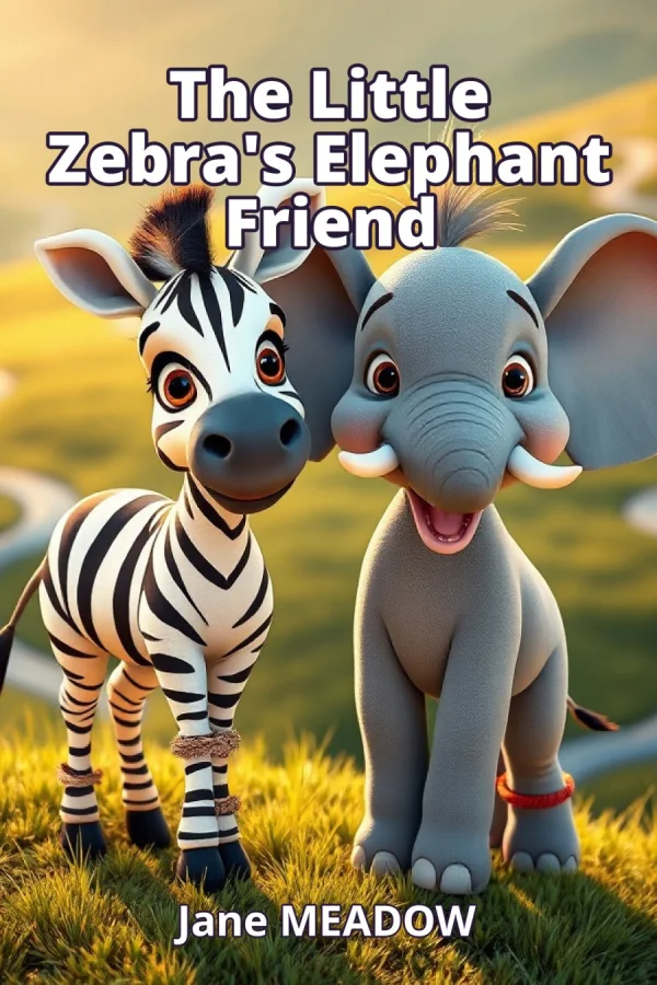 The Little Zebra's Elephant Friend