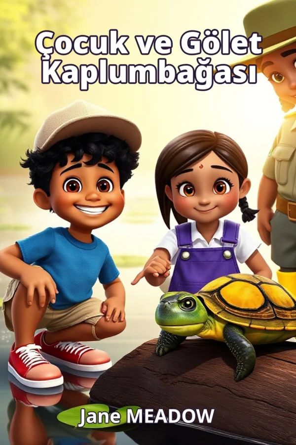 Çocuk ve Gölet Kaplumbağası